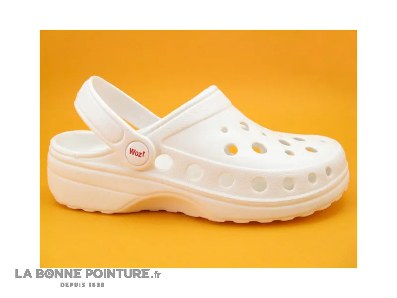 Achat chaussures Woz? Femme Sabot Woz?, vente Woz Cheese blanc