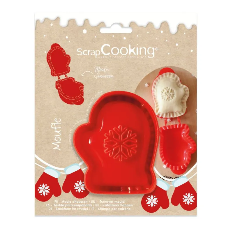 Acheter le Moule à chausson motif Moufle 3D, Scrapcooking