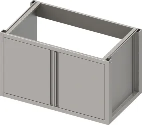 Armoire pour évier en acier inoxydable Stalgast version 2.0 avec portes battantes construction de base 1300x540x660 mm BX13571F 