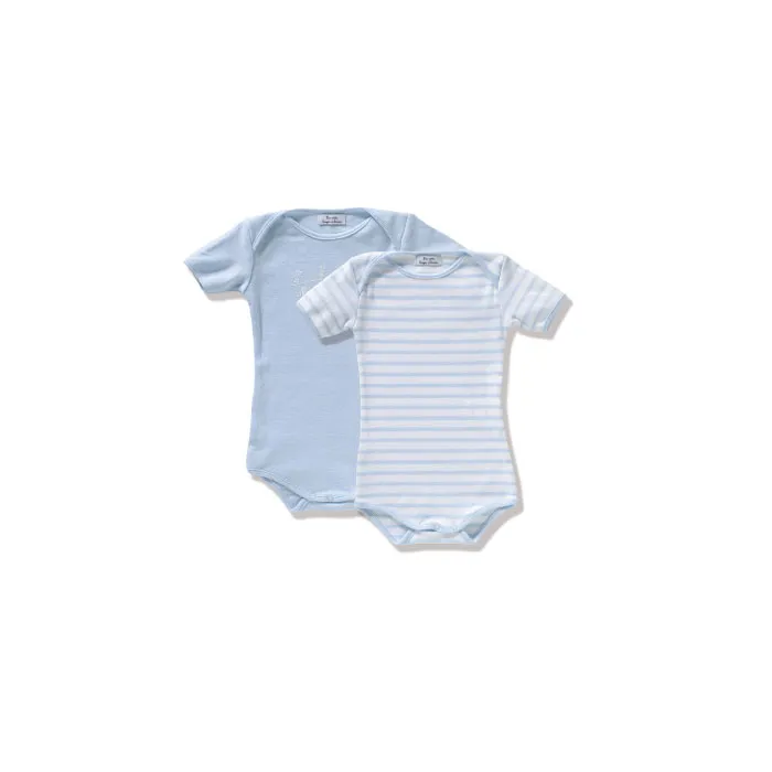 Bodys Bébé uni et rayé, MC 