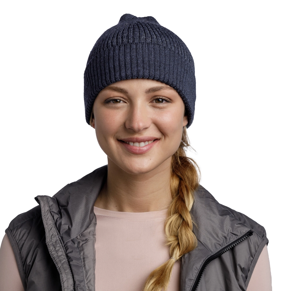 Buff Unisex Merino Summit Solid Night Blue Bonnet by Bonnet Buff