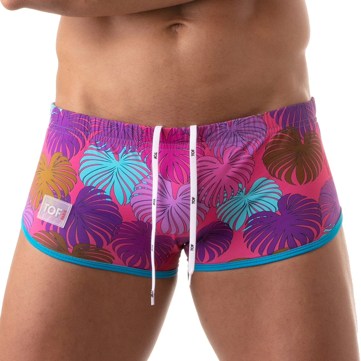 Brazilian Floral Rose Swim Trunks - TOF Paris: Shop Swimwear for Men