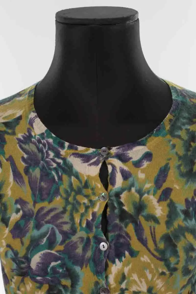 Cardigan en cachemire Irie Wash vert. Matière principale cachemire. Taille 36.