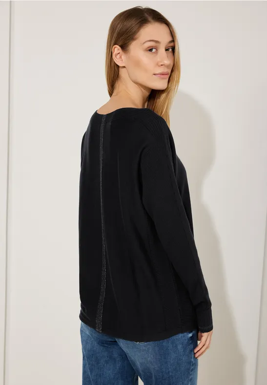 CECIL Pull-over en tricot avec cordon coulissant 