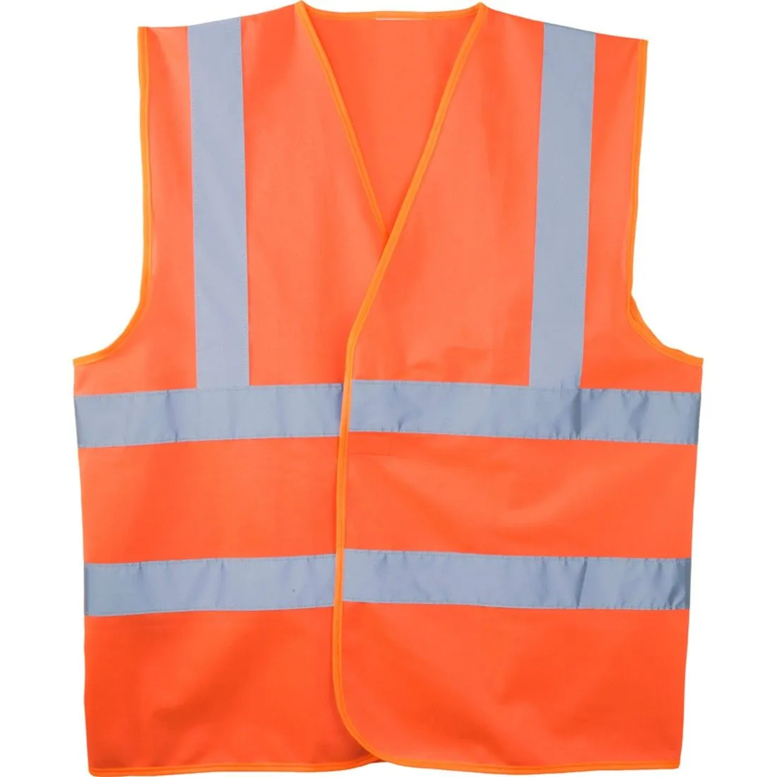 Coverguard - HV Orange Vest with Retro-Reflective Double Belt Harness Stripes YARD class 2 (Pack of 50)
