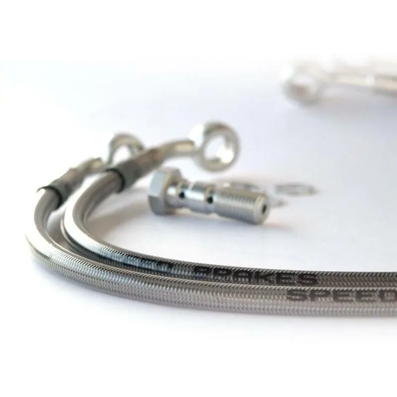 Durite de frein arrière d'aviation SPEEDBRAKES inox/raccord noir Suzuki GSX 1100 G