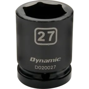 Dynamic Tools D020028 Douille à chocs 28mm x 6 pans courte à prise 3/4"