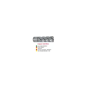 Fraise Weldon19 HSS - Longueur 50 MM Ø 28