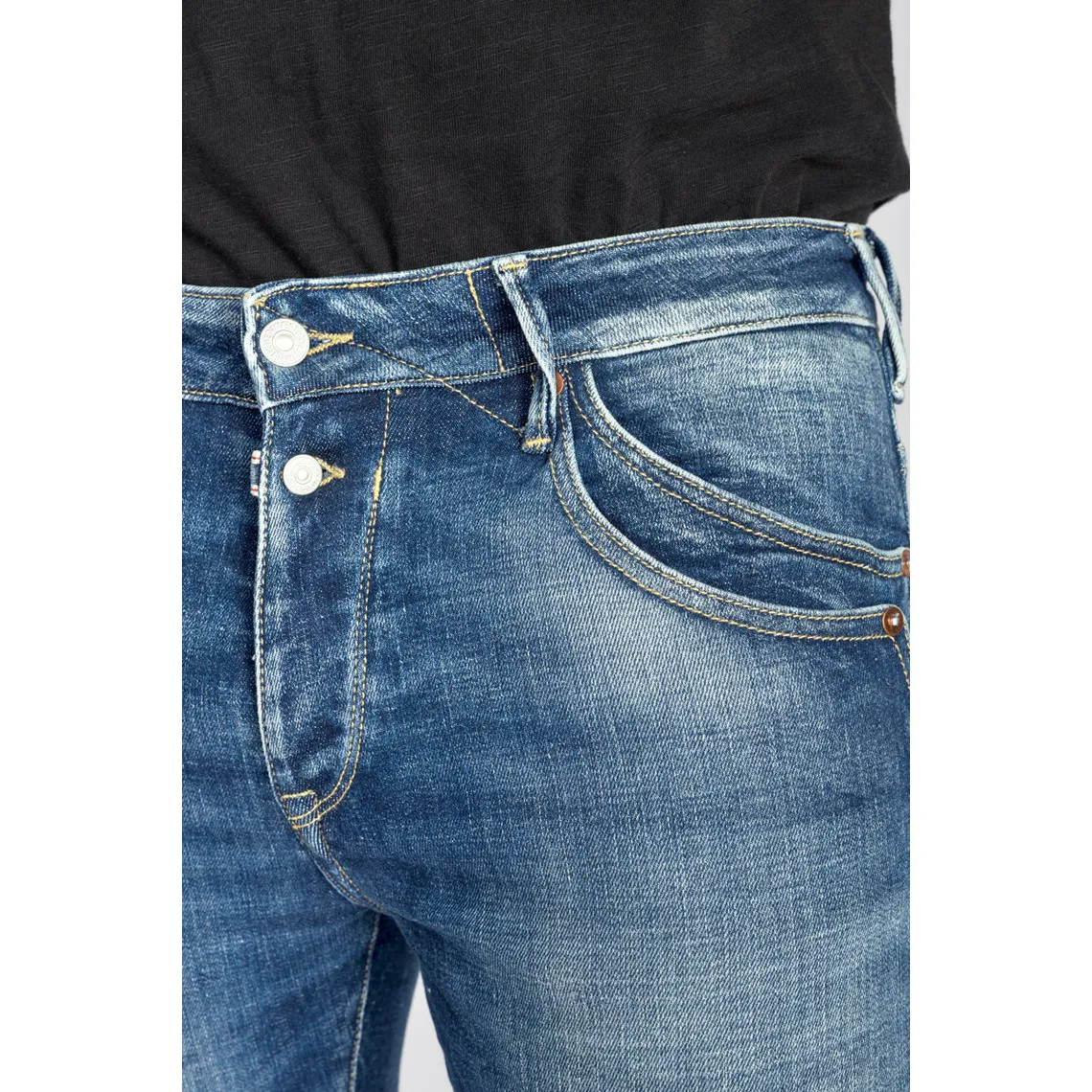 Jeans tapered 916, longueur 34 bleu Rudy Le Temps des Cerises - Jean Homme sur MenCorner