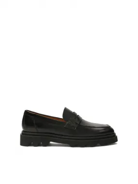 Men's Leather Loafers with Thick Soles