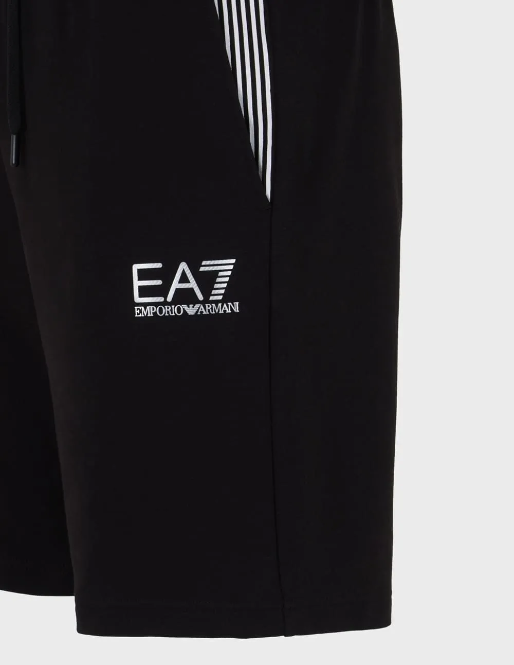 Pantalón Corto Emporio Armani EA7 7 Lines Negro Hombre