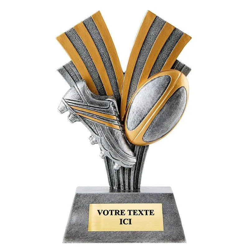Resin rugby shoe trophy