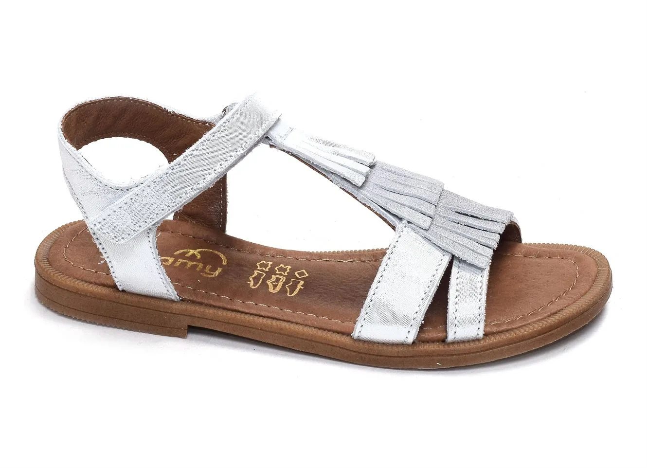 Bellamy Trisby silver sandals and flip-flops