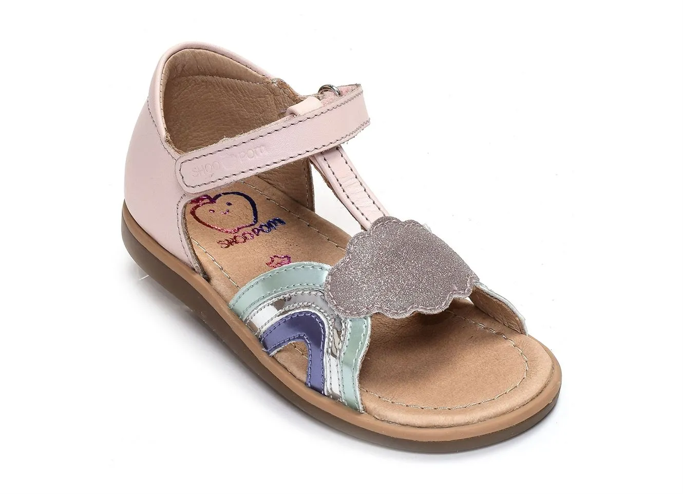 Shoopom Tity rainbow rose sandals and flip-flops
