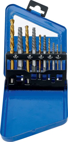 SET 10 PEZZI, ESTRATTORI E PUNTE, 2 - 7,5 MM BGS6780