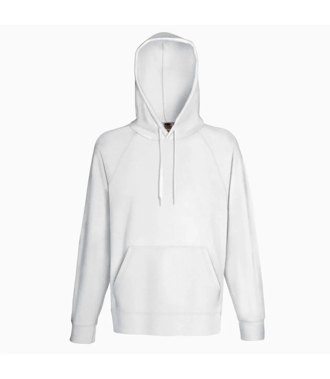 Men's Lightweight White Hoodie by Fruit of the Loom