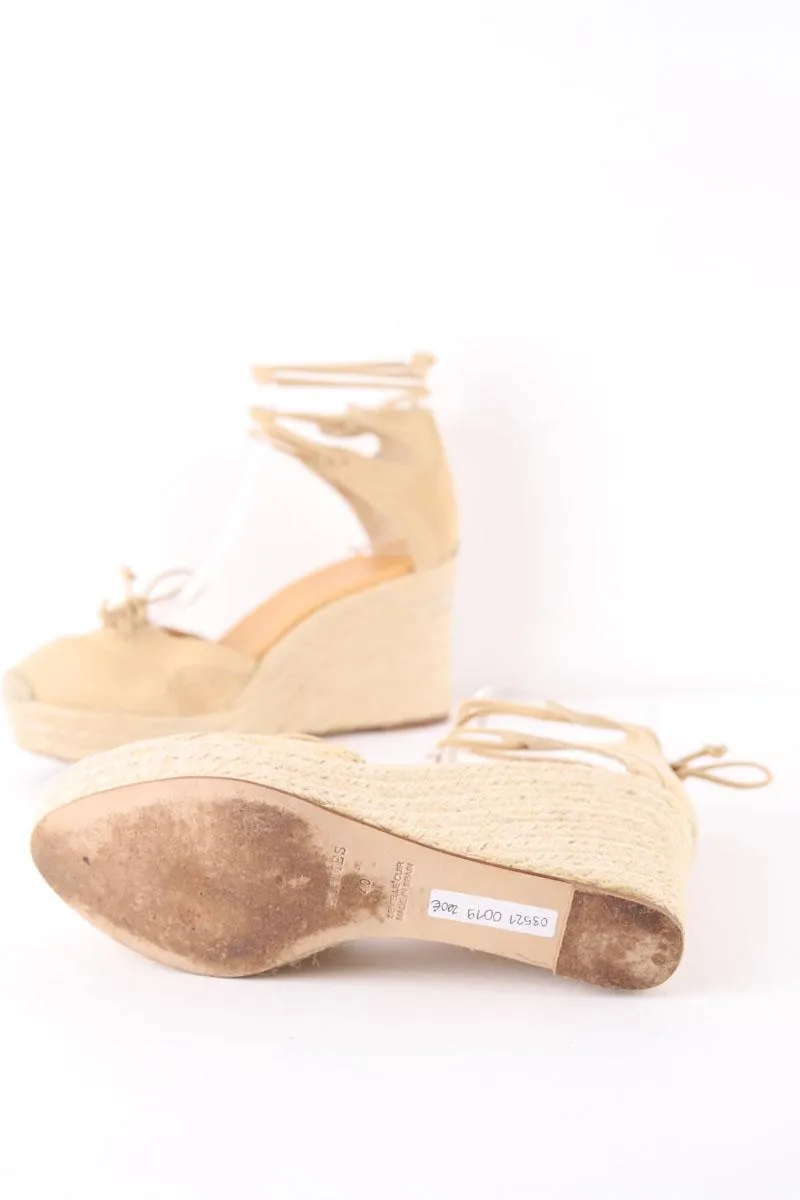 Talons Compensés en daim