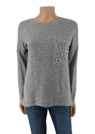 Top -Amisu--Gris-32 - XS-Féminin