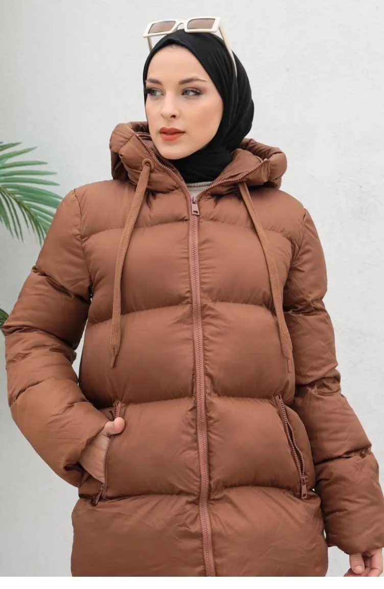Casual Inflatable Brown Vest 6051Smr 6490