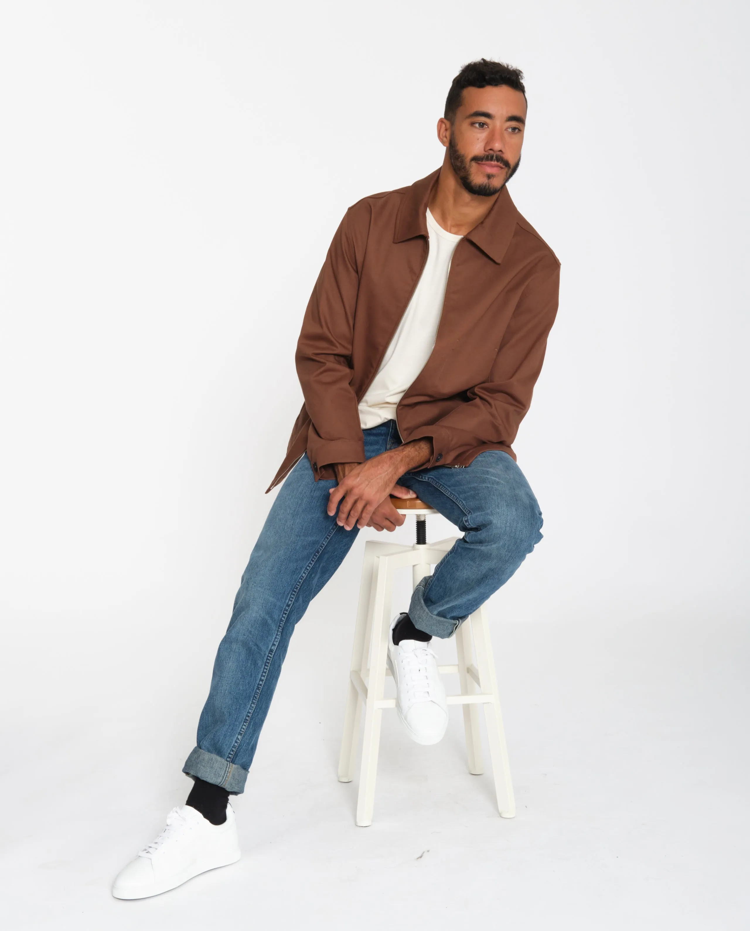 Veste zippée en coton bio