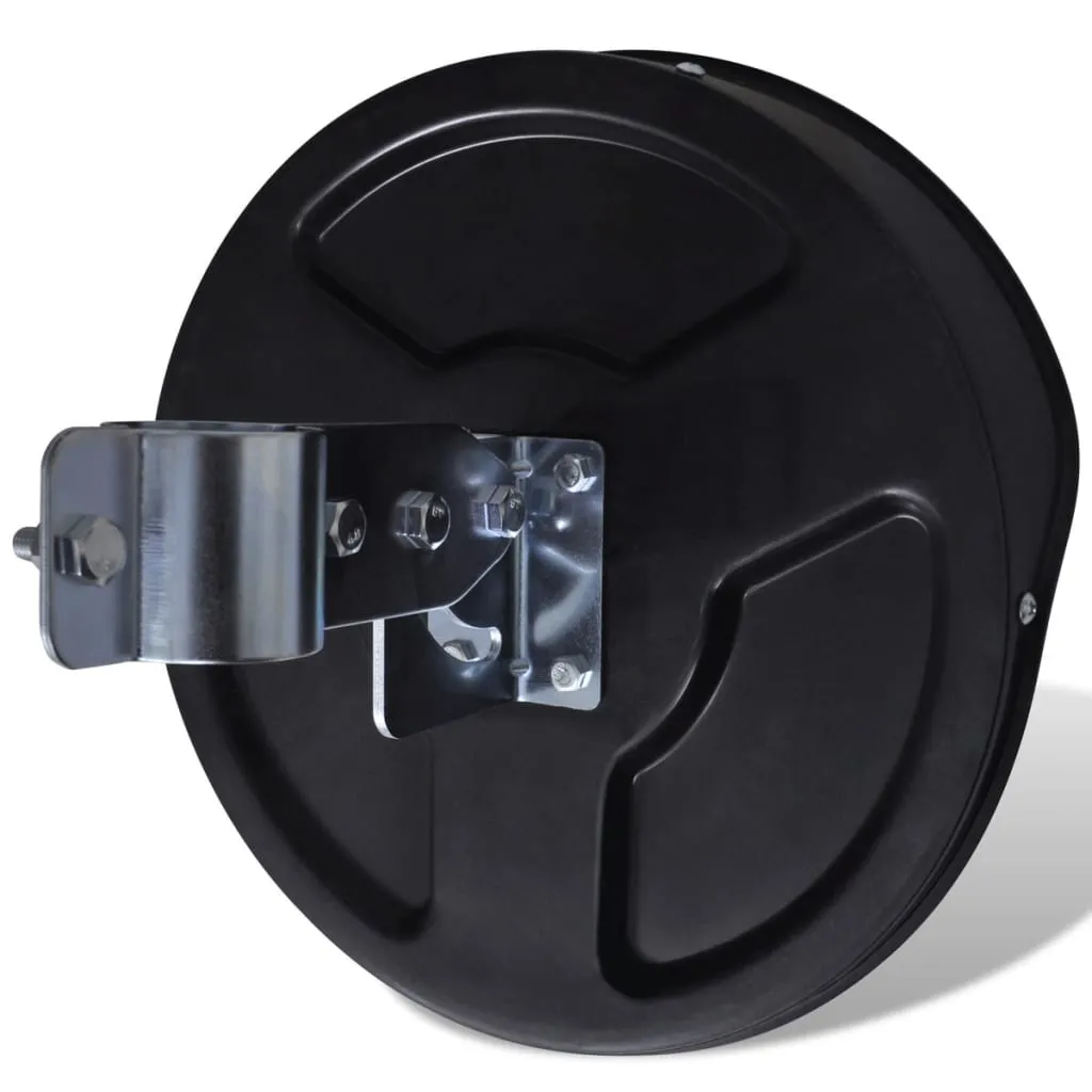vidaXL Miroir de trafic convexe d'extérieur Plastique PC Noir 30 cm 
